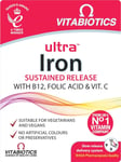 Pack of 30 Vitabiotics Ultra Iron Tablets with vitamin B12, C and folic acid