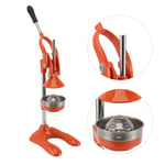 (Orange S Size)304 Stainless Steel Manual Citrus Juicer Portable Design