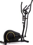Zipro Crosstrainer Burn Gold, elliptique jusqu'à 120 kg, équipement d'entraînement Cardio à Domicile, Appareil de Fitness, Machines d'exercice, vélo elliptique, 8 Niveaux de résistance