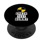 Car Accident Crash Car Saying Funny Crash Test Dummy PopSockets Adhesive PopGrip