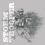 Star Wars Episode VII (Stormtrooper - Grey) 40 x 40 cm Toile Imprimée