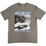 Greta Van Fleet - T-Shirts - Medium - Short Sleeves - World Tour Butte - T500z