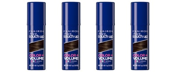 4 x CLAIROL Root Touch Up Color + Volume 2-in-1 Spray - Temporary - DARK BROWN