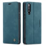 CaseMe Samsung Galaxy A50 Plånboksfodral Retro Flip Petrol