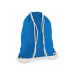 Westford Mill Cotton Gymsack - ryggsäck - Sapphire Blue - One Size