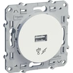 Schneider Electric - prise alimentation odace usb 5v blanc