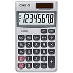 Casio Pocket Calculator SL-300SV 8 Digit Display Silver