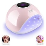 Lampe UV LED Sèche Ongles, 72W Séchoir Ongles Professionnel avec Ecran LCD et Capteur Automatique /4 Réglages de Minuterie