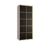 Armoire Davos 4 a portes coulissantes H. 235,2 x L. 100 x P. 45 2 portes