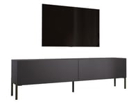 Meuble TV  Anthracite Avec Pieds En Noir, 170 X 52 X 32 Cm,