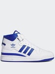 Adidas Originals Men'S Forum Mid Trainers - White/Blue