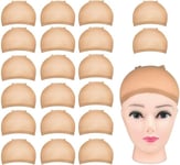 Peruukki Cap. 20 Pack Joustava Nylon Peruukki Lippis Naisten Makeup.Nude