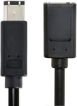 Firewire Câble D'Extension Haute Vitesse 1394A 400-400 Ieee 6 Broches Femelle Vers 6 Broches Mâle 20 Cm Pour Carte De Capture De Données Et Vidéo[X3222]