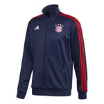 adidas FC Bayern Munchen Season 2020/21 FCB 3S TRK Top Jacket 3 Bands, Unisex, Maruni/Rojfcb, L