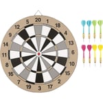 Clas Ohlson Darttavla 42 cm med 8 pilar