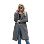 BALALALA Manteau Femme Casual Chaud Peluche Oversize Manches Longues Veste Cardigan Bouton Blouson Devant Ouvert Poches Coton Outwear Automne Hiver