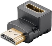 goobay 65749 Adaptateur HDMI coudé 270 degrés/Contacts dorés/Angle 270° / 8K @ 60 Hz, 4K @ 120 Hz / 48 Gbits/eARC, HDR