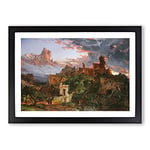 Big Box Art The Spirit of War by Jasper Francis Cropsey Framed Wall Art Picture Print Ready to Hang, Black A2 (62 x 45 cm)