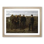 Winslow Homer Prisoners from the Front Classic Painting Framed Wall Art Print, Ready to Hang Picture for Living Room Bedroom Home Office Décor, Oak A2 (64 x 46 cm)