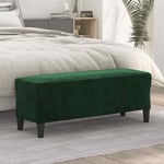 Banc Vert fonc� 100x35x41 cm Velours