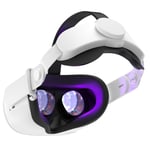 Sangle Pour Oculus Quest 2 - Sangle Elite De Remplacement Pour Meta Quest 2, Accessoires Vr Pour Quest 2 - Confort Amélioré, Réduction De La Pression De La Tête - Avec Charnière Réglable