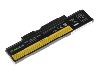 Green Cell - Batteri för bärbar dator (likvärdigt med: Lenovo 45N1759, Lenovo 45N1758) - litiumjon - 6-cells - 4400 mAh - svart - för Lenovo ThinkPad E560 20EV, 20EW E565 20EY ThinkPad Edge E550 20DF, 20DG E555 20DH