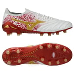 Mizuno Morelia Neo IV Beta Made in Japan FG/AG Sergio Ramos 4 Vol. lll - Hvit/Gull/Rød LIMITED EDITION, størrelse 42½