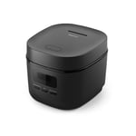 Mini-cuiseur à riz Philips série 3000-0,54 l, revêtement Bakuhanseki 5 couches, mode de cuisson rapide 30 min, 5 menus automatiques, noir (HD3080/80)