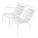 Fermob - Luxembourg Duo Low Armchair Cotton White 01 - Fåtöljer utomhus - Frédéric Sofia - Metall