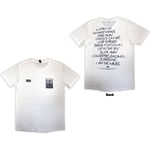 Oasis Unisex T-Shirt: Definitely Maybe AAA Setlist (Back Print) (Medium)