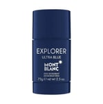 Mont Blanc Explorer Ultra Blue 75g Deodorant Stick | Brand New Free P&P