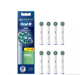 Oral-B Pro Cross Action Replacement Toothbrush Heads Pack of 8 White