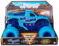 Monster Jam, Official Blue Thunder Monster Truck, Collector Die-Cast Vehicle, 1:24 Scale, Kids’ Toys for Boys and Girls Aged 3 and up