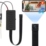 Nisanuki Caméra Espion WiFi, 5G Mini Caméra Cachée sans Fil 1080P, DIY Micro caméra Espion a Distance Discrete Detecteur Mouvement Contrôle APP.[G214]