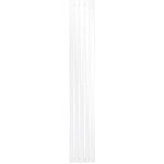 Ecd Germany Radiateur Sèche-Serviettes Stella vertical - 260 x 1800 mm - Blanc - Design panneau plat - Radiateur Sèche Serviette - Pour Salle de Bain