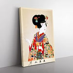 Big Box Art Toyohara Chikanobu Japanese Oriental True Beauty Canvas Wall Art Print Ready to Hang Picture, 76 x 50 cm (30 x 20 Inch), Multi-Coloured