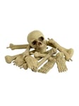 Smiffys Bag of Bones & Skull, Natural , Halloween Fancy Dress Accessory, Halloween Dress Up Halloween decorations