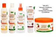 Cantu Kids Shampoo, Conditioner, Leave In Conditioner, Detangler &Curling Cream