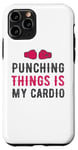 Coque pour iPhone 11 Pro Punching Things Is My Cardio Martial Arts