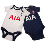 Tottenham Hotspur FC Fc Babybody (paket Med 2) 3-6 Months Vit Blå