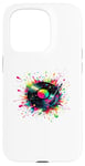 Coque pour iPhone 15 Pro Splash Art Disque Vinyle Platine Musicale Musique