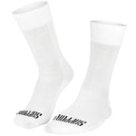 SUPPORT Chaussettes de cyclisme ultra légères pour homme - Technologie respirante antidérapante - Accessoires de cyclisme pour randonnée, marche, escalade, vélo, blanc, 8-9