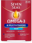 Seven Seas Omega-3 & Multivitamins Man, With B Vitamins and Magnesium, 30-Day 30