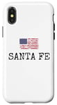 Coque pour iPhone X/XS Santa Fe City, États-Unis, drapeau, État, voyages, États-Unis, Amérique, femmes, hommes