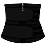 Waist Trainer med Två Band - Svart Black S