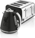 Kettle Toaster Liverpool Black Set SWAN Kitchen Retro Set 4 Slice 1.5L 3000W