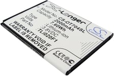 Batteri til TLi020FA for Alcatel, 3,8V, 2000mAh