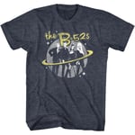 The B52S - Logo & Planet - Short Sleeve - Heather - Adult - T-Shirt