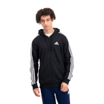 Essential French Terry 3-Stripes Full-Zip Hoodie, hettejakke herre