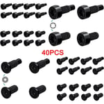 40pcs/set Black Ring Doorbell Screws  Doorbell Accessories